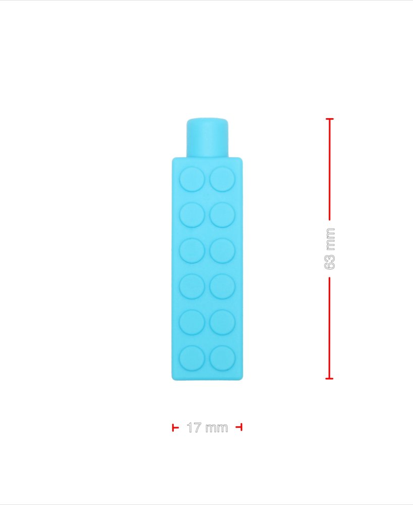 FyzioFlex Chew-it Stick-on Brick - rozměry