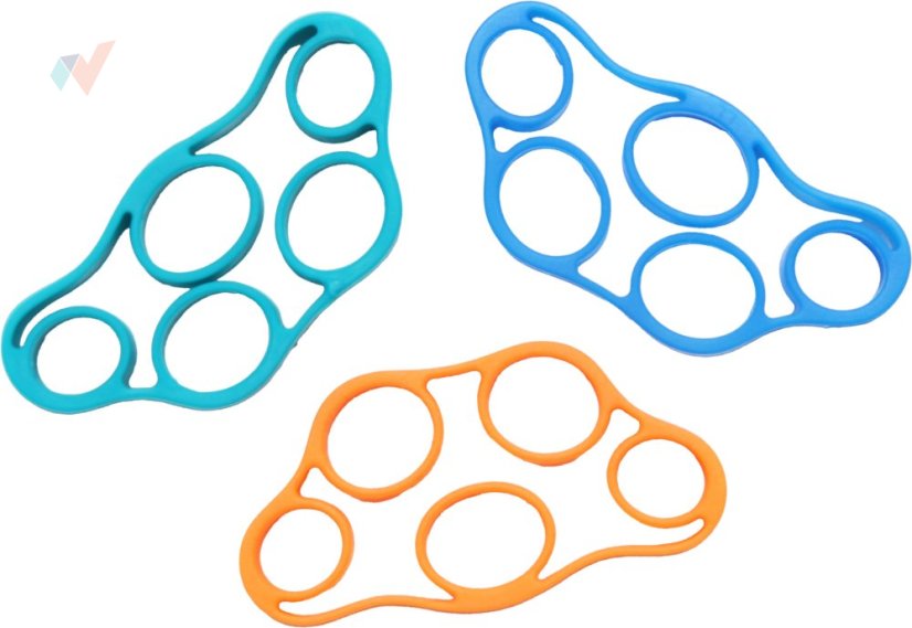 FyzioFlex Finger Band - posilovač prstů - 3 kg - Světle modrá