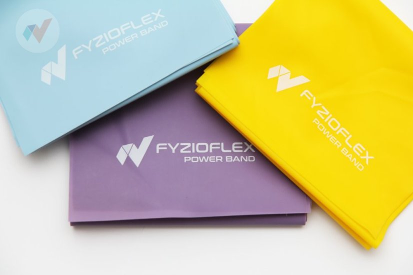 FyzioFlex Power Band - posilňovacia guma, 2 m - šedá - veľmi ľahká