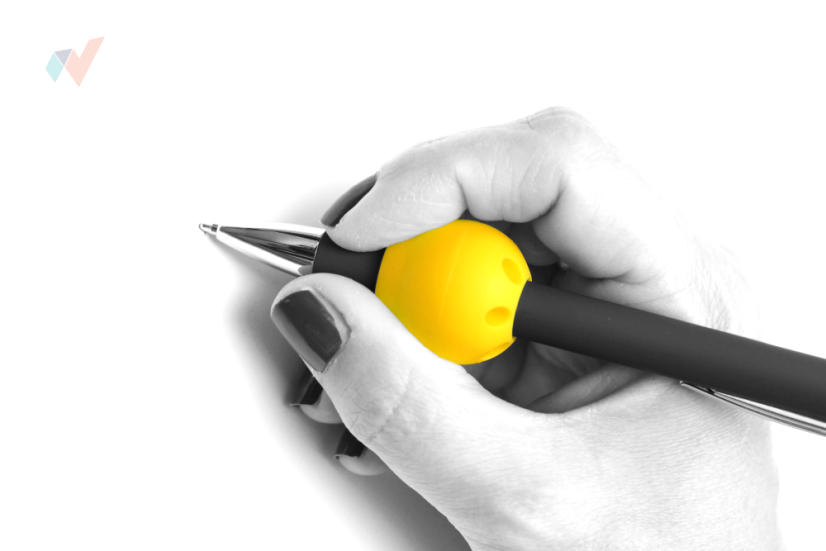 FyzioFlex Grip-it 20 - sada motorických úchopových pomôcok na ceruzku pre deti - Farba: Fialová