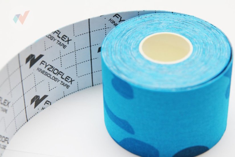 FyzioFlex Kinesiology Tape - vodeodolný - maskáčová modrá