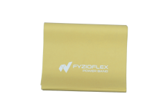 FyzioFlex Power Band - posilovací guma, 2 m - žlutá - lehká