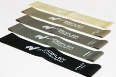 FyzioFlex Power Band Circle - set 5 odporových gum - šedé