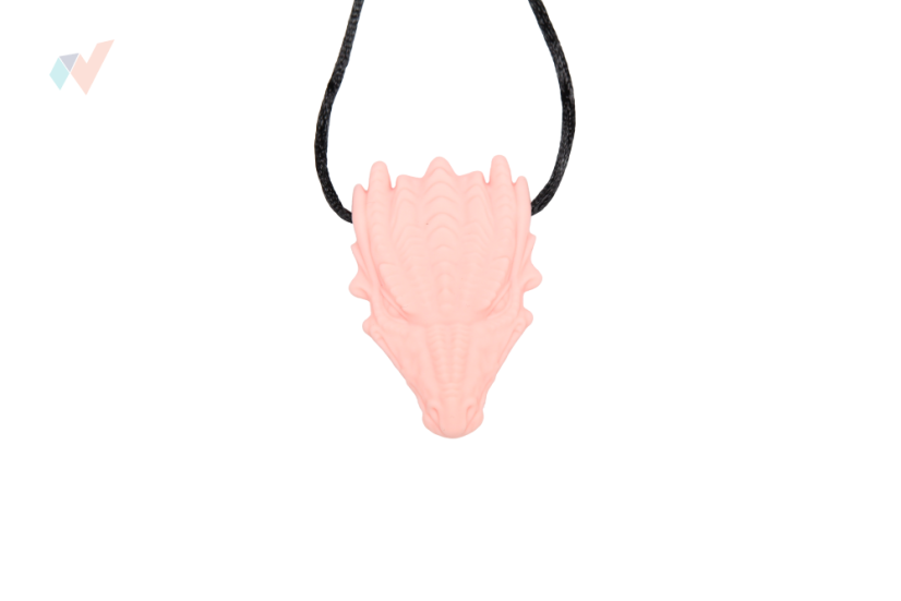 FyzioFlex Chew-it Smaug - logopedické kousátko - Barva: Růžová
