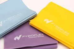 FyzioFlex Power Band - posilovací guma, 2 m - bordová - těžká