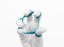 FyzioFlex Finger Band - posilovač prstů - 3 kg - Světle modrá