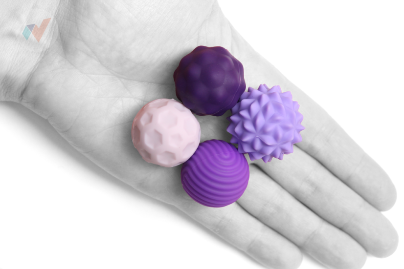 FyzioFlex Relievers M4 - magnetické kuličky - Barva: Fialová