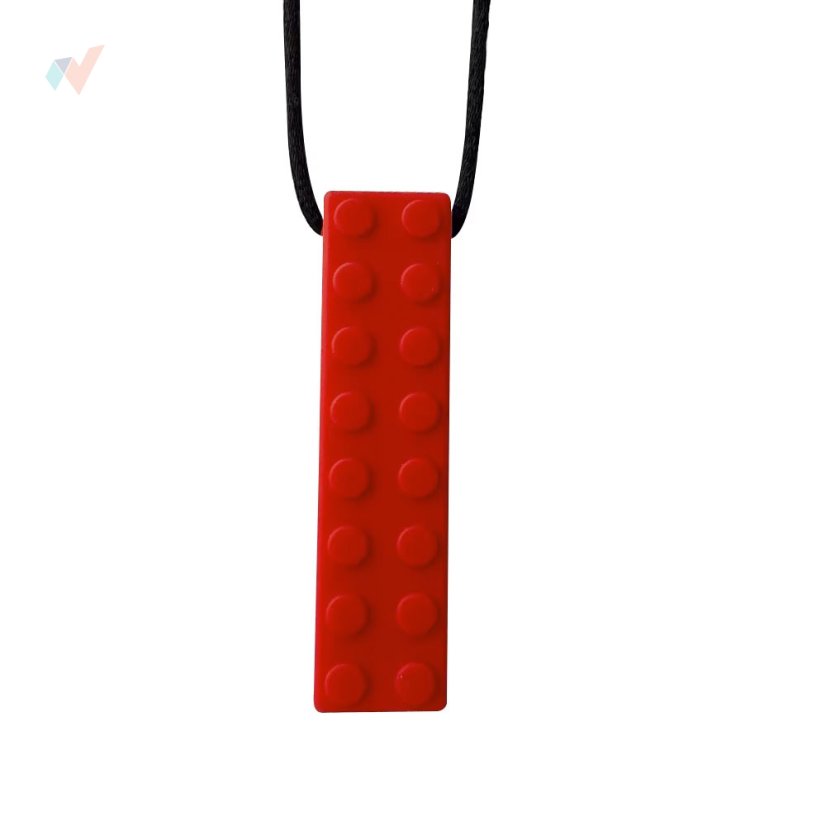FyzioFlex Chew-it Brick - logopedické hryzátko - Farba: Červená