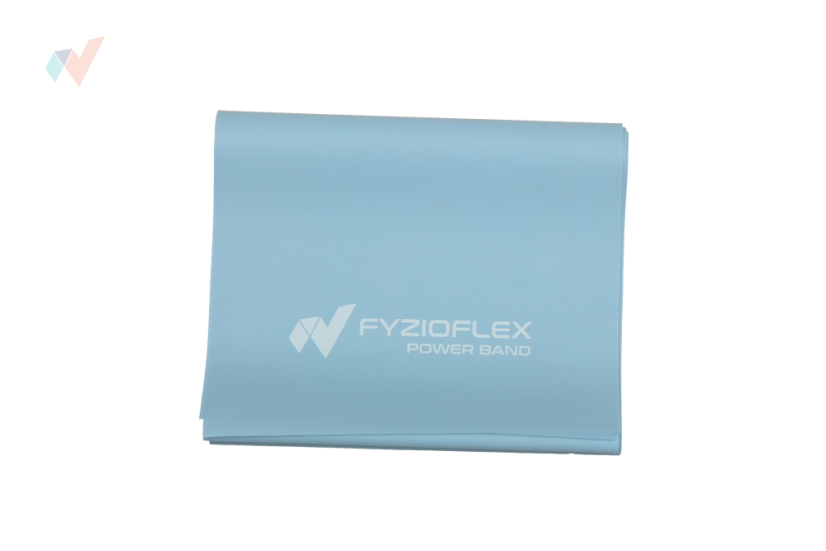 FyzioFlex Power Band - posilňovacia guma, 2 m - svetlo modrá - velmi ťažká