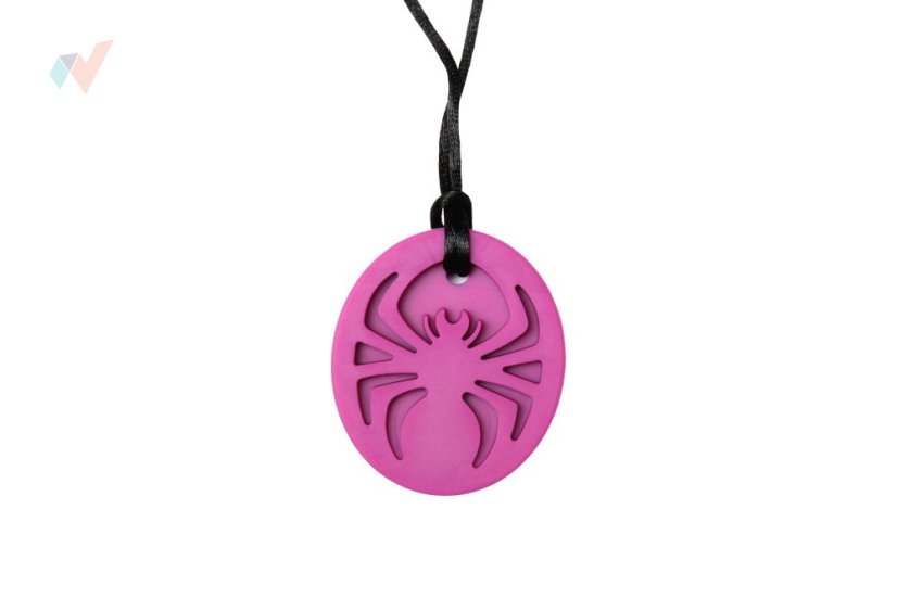 FyzioFlex Chew-it Spider - logopedické kousátko - Barva: Růžová