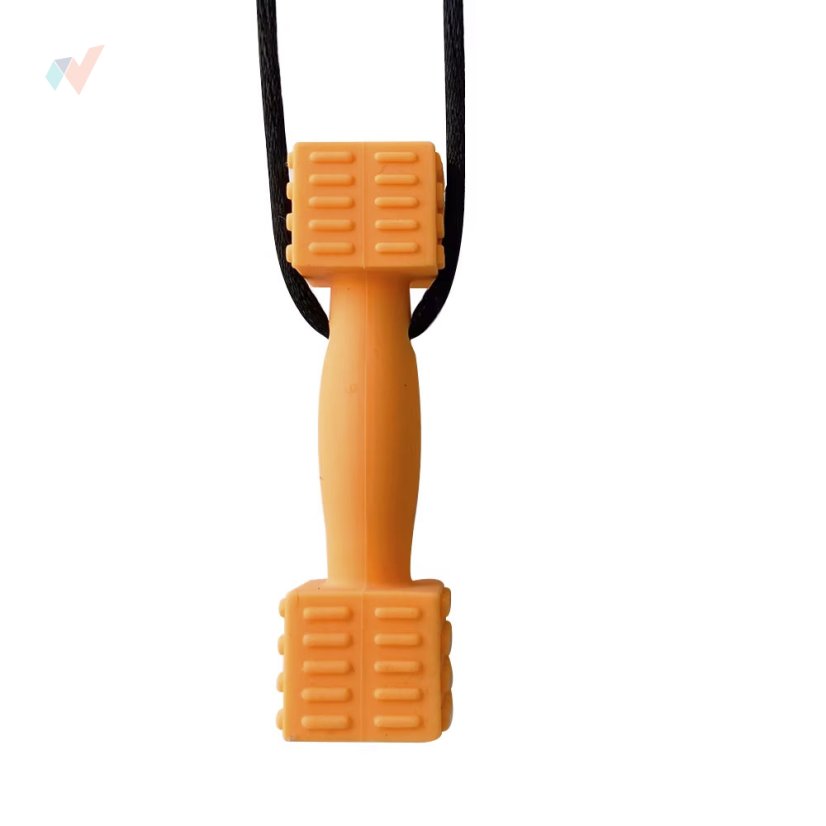 FyzioFlex Chew-it Dumbbell - logopedické kousátko - Barva: Oranžová