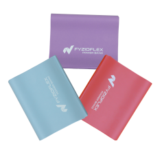 Set 3 ťažkých posilňovacích gúm FyzioFlex Power Band