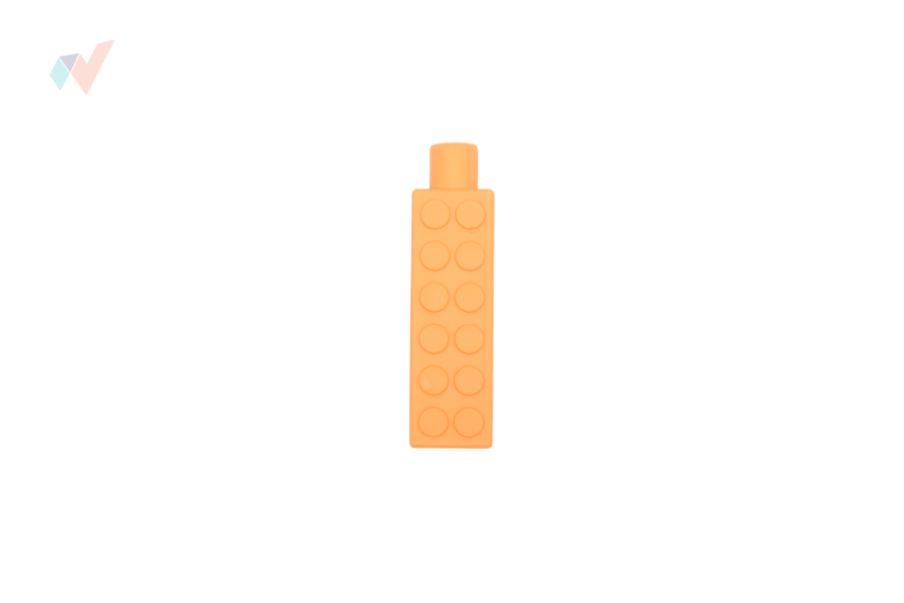 FyzioFlex Chew-on Brick - násadka na ceruzku proti stresu - Farba: Oranžová