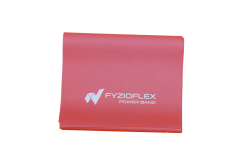 FyzioFlex Power Band - posilovací guma, 2 m - bordová - těžká