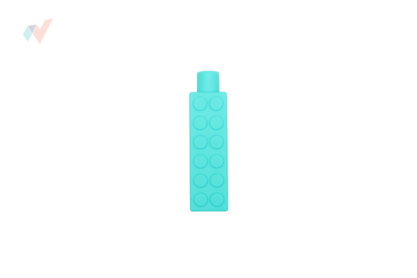 FyzioFlex Chew-on Brick - násadka na ceruzku proti stresu - Farba: Tyrkysová