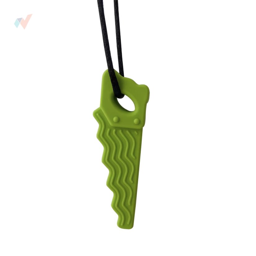 FyzioFlex Chew-it Saw - logopedické hryzátko - Farba: Zelená