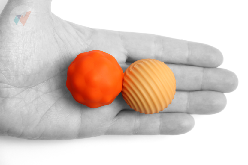 FyzioFlex Relievers L2 - väčšie magnetické guličky - Farba: Modrá