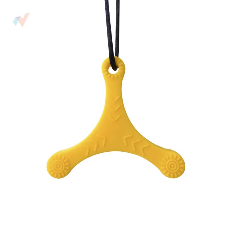 FyzioFlex Chew-it Boomerang - logopedické kousátko - Barva: Červená