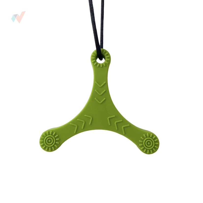 FyzioFlex Chew-it Boomerang - logopedické kousátko - Barva: Červená
