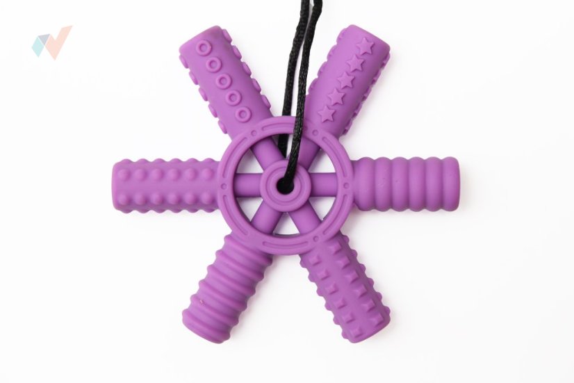 FyzioFlex Grab-it Rudder - kousátko do ruky / grabber s texturou - Barva: Červená