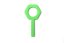 FyzioFlex Grab-it Wrench - hryzátko do ruky / grabber s výstupkami - Farba: Zelená