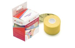 FyzioFlex Kinesiology Tape - vodeodolný - žltá
