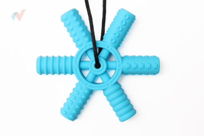 FyzioFlex Grab-it Rudder - kousátko do ruky / grabber s texturou - Barva: Červená