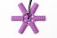FyzioFlex Grab-it Rudder - hryzátko do ruky / grabber s textúrou - Farba: Fialová