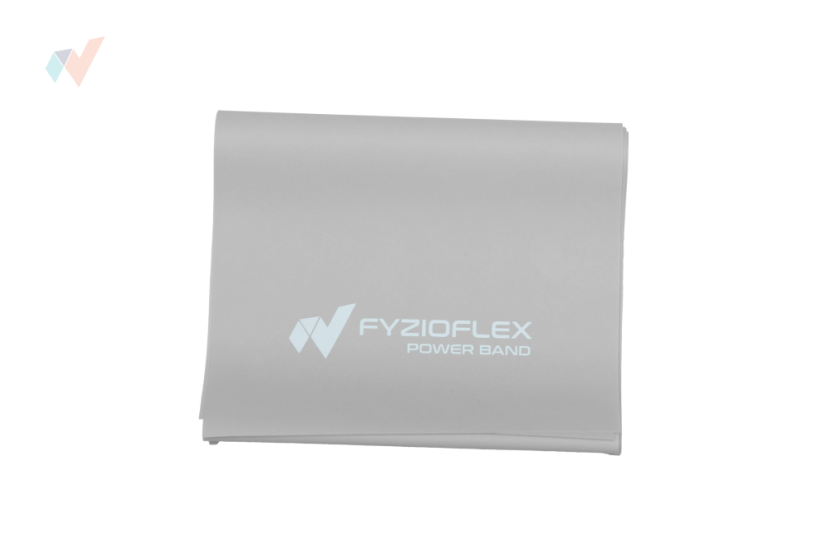 FyzioFlex Power Band - posilňovacia guma, 2 m - šedá - veľmi ľahká