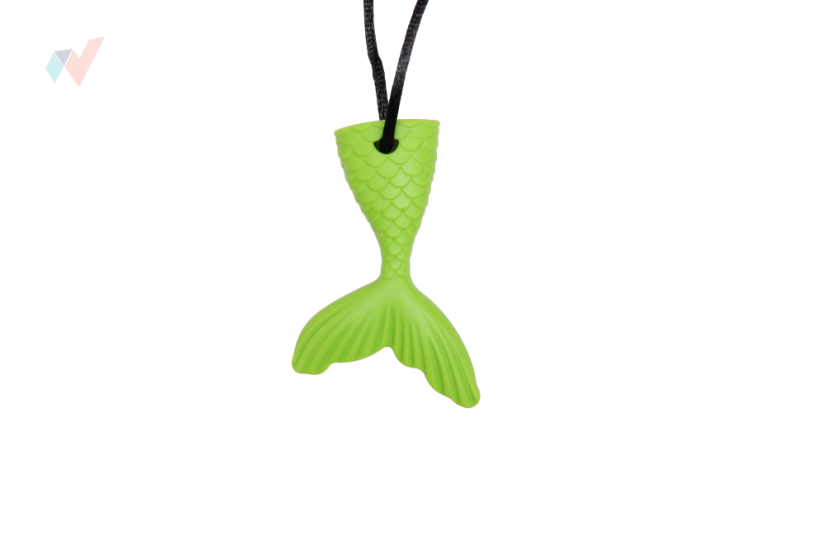 FyzioFlex Chew-it Fin - logopedické hryzátko - Farba: Biela perleťová