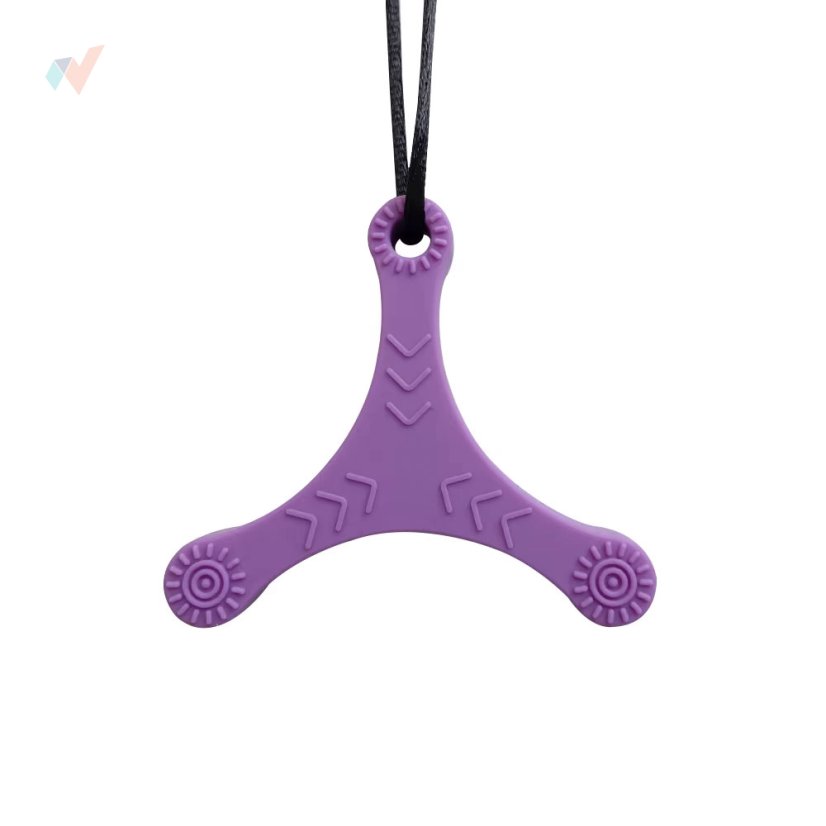 FyzioFlex Chew-it Boomerang - logopedické kousátko - Barva: Modrá