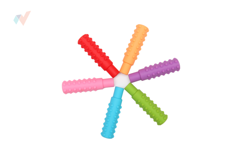 FyzioFlex Chew-on Stick - násadka na ceruzku proti stresu - Farba: Červená