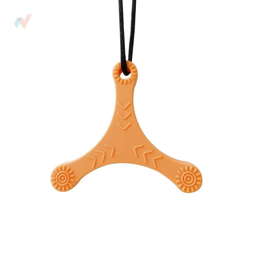 FyzioFlex Chew-it Boomerang - logopedické kousátko - Barva: Červená