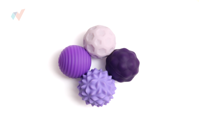 FyzioFlex Relievers M4 - magnetické kuličky - Barva: Fialová