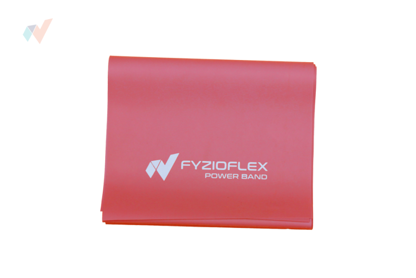 FyzioFlex Power Band - posilňovacia guma, 2 m - bordová - ťažká