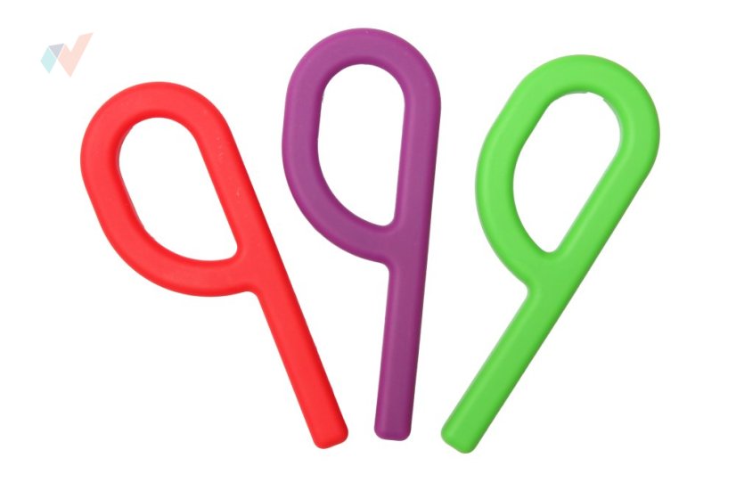 FyzioFlex Grab-it P Simple - žvýkací kousátko bez výstupků pro nejmenší děti