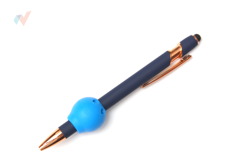 FyzioFlex Grip-it 20 - sada motorických úchopových pomôcok na ceruzku pre deti - Farba: Fialová