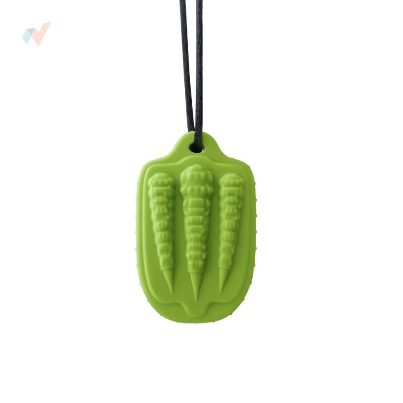 FyzioFlex Chew-it Trilobit - logopedické kousátko - Barva: Zelená