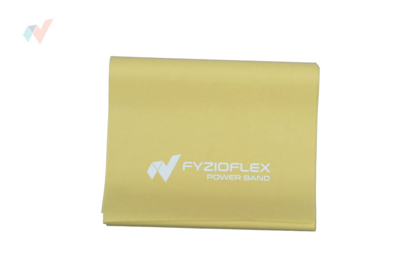FyzioFlex Power Band - posilňovacia guma, 2 m - žltá - ľahká