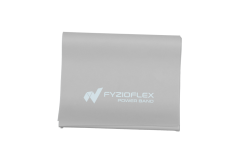 FyzioFlex Power Band - posilovací guma, 2 m - šedá - velmi lehká
