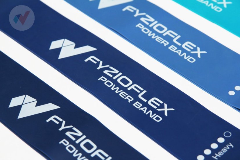 FyzioFlex Power Band Circle - set 5 odporových gum - modré