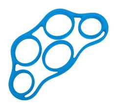 FyzioFlex Finger Band - posilovač prstů - 4 kg - Tmavě modrá