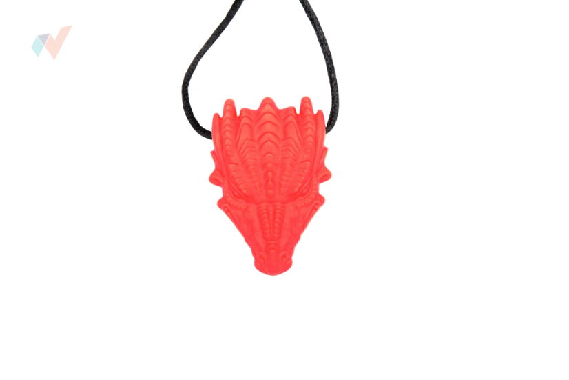 FyzioFlex Chew-it Smaug - logopedické kousátko - Barva: Červená